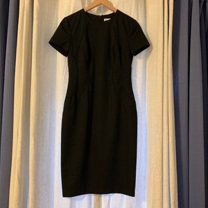 Pencil Skirt Black Business Dress Short Sleeve
